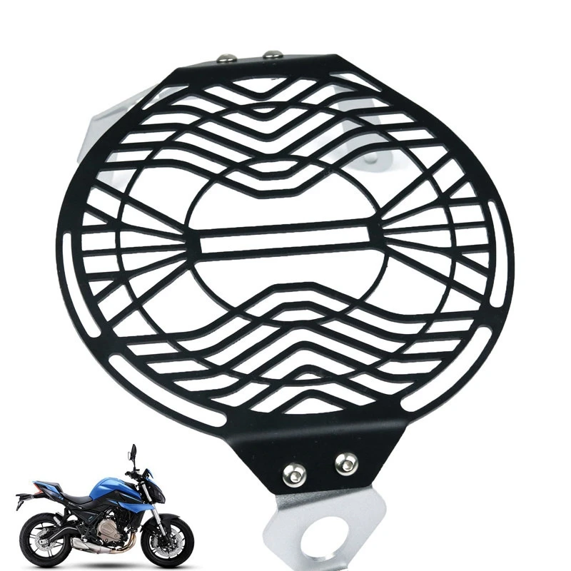 

Motorcycle Front Headlight Mesh Grill Mask Retro Headlight Cover Protector Guard for CFMOTO CF 700CLX