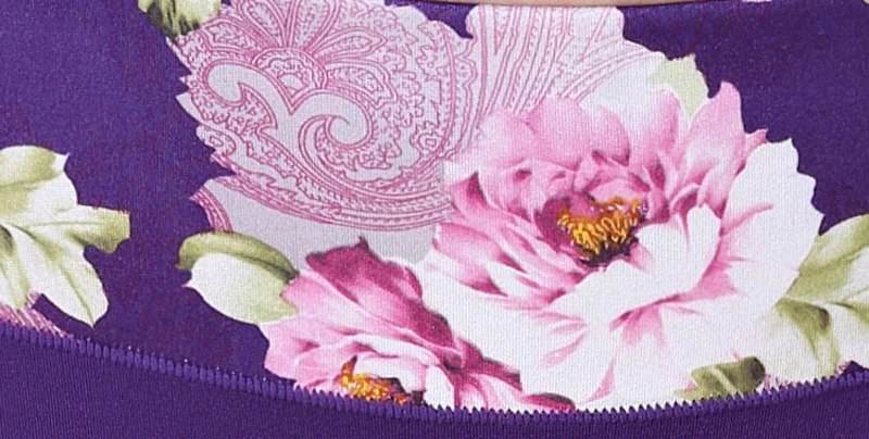 Трусы женские бесшовные с цветочным принтом размера плюс S-4XL | Женская одежда