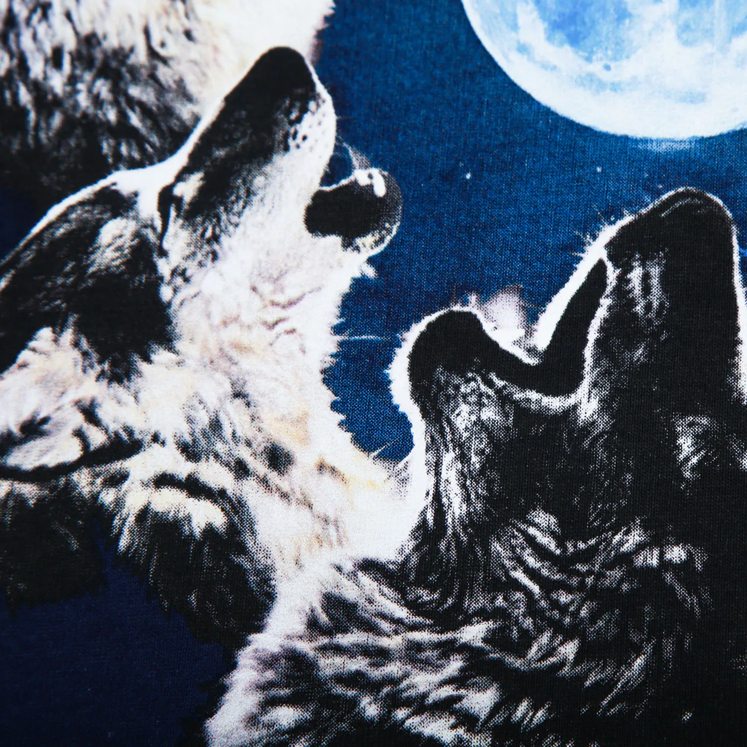 Мужская футболка с коротким рукавом Moon Wolf повседневная хлопковая Футболка