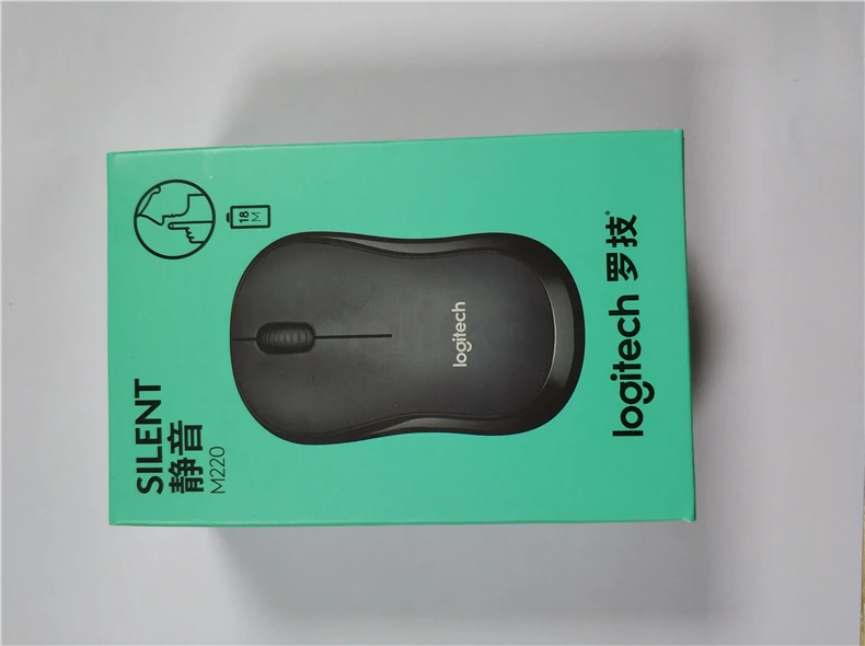 Беспроводная Бесшумная мышь logitech M220, игровой компьютер, usb-приемник с 2,4 ГГц, Высококачественная оптическая эргономичная мышь для дома и офиса