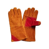 welding gloves for welder works work gloves cowhide material leather working safety protective garden wear resisting gloves