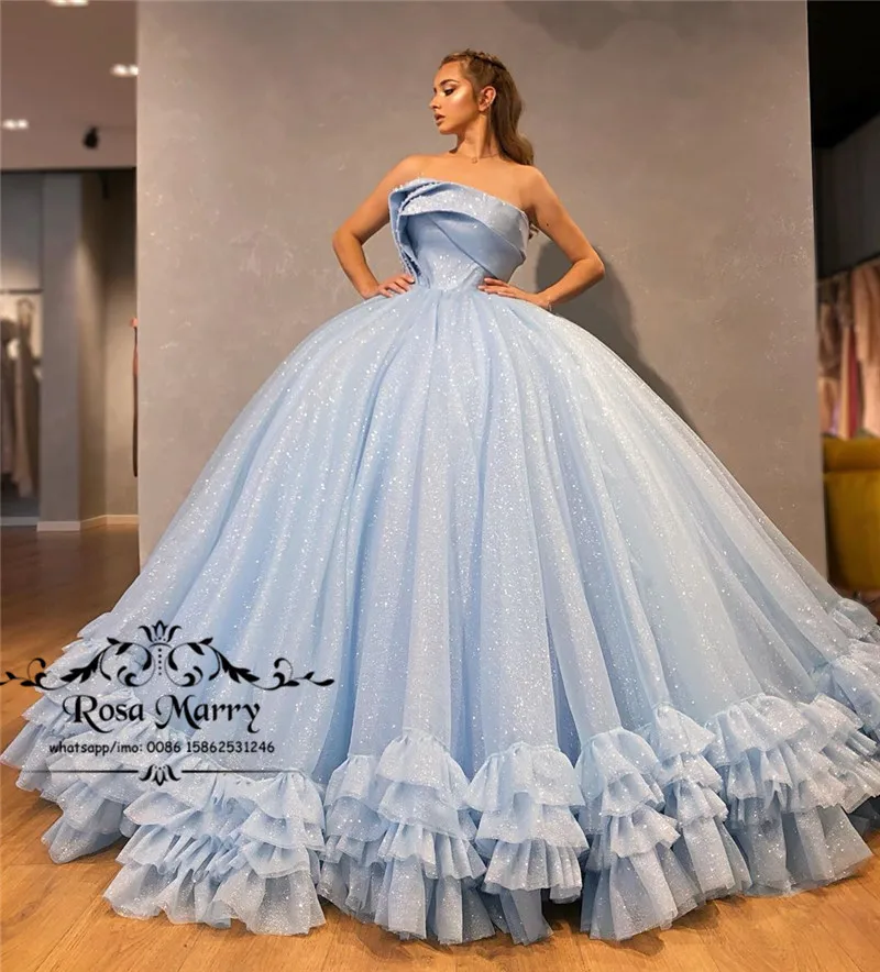 

Sparkly Sweet 15 Ball Gown Quinceanera Dresses 2020 Masquerade Cinderella Plus Size Tulle Girls Vestido De 15 Anos Prom Gowns