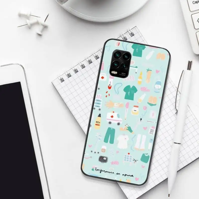 

ZFGHSHYQ Angel In White-Nurse Soft Cover Phone Case For Xiaomi 8 9 Se 10 10pro Note 2 3 10 MIX2 S MAX2 3 F1 5X