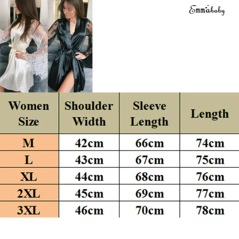 Women's Perspective Pajamas Sexy V-Neck Lace Mesh Nightdress Sleepwear Ladies Silk Robe Nightwear Nightgown |