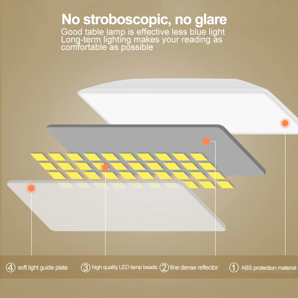 LED USB Rechargeable Table Lamp Desk Light Flexible Adjustable Angle | Лампы и освещение