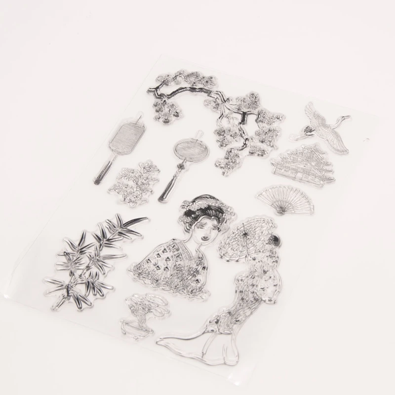 Классическая красивая силиконовая прозрачная печать Штамп для рукоделия