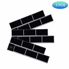 Легко плитка пилинг и палка стены плитки наклейки Черный метро 3D Виниловые обои анти-плесень самоклеющиеся Backsplash - 3 листа