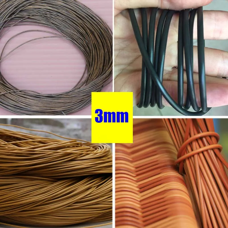 

7 Colors 3mm Diameter Round PE Rattan Material Roll Weaving Diy Vine Home Repair Knit Furniture Chair Sofa Table Basket Decor