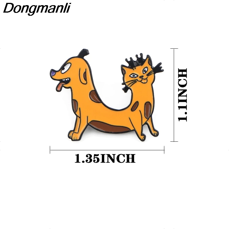 P3933 Dongmanli аниме ювелирные изделия забавная кошка милая собака металлические