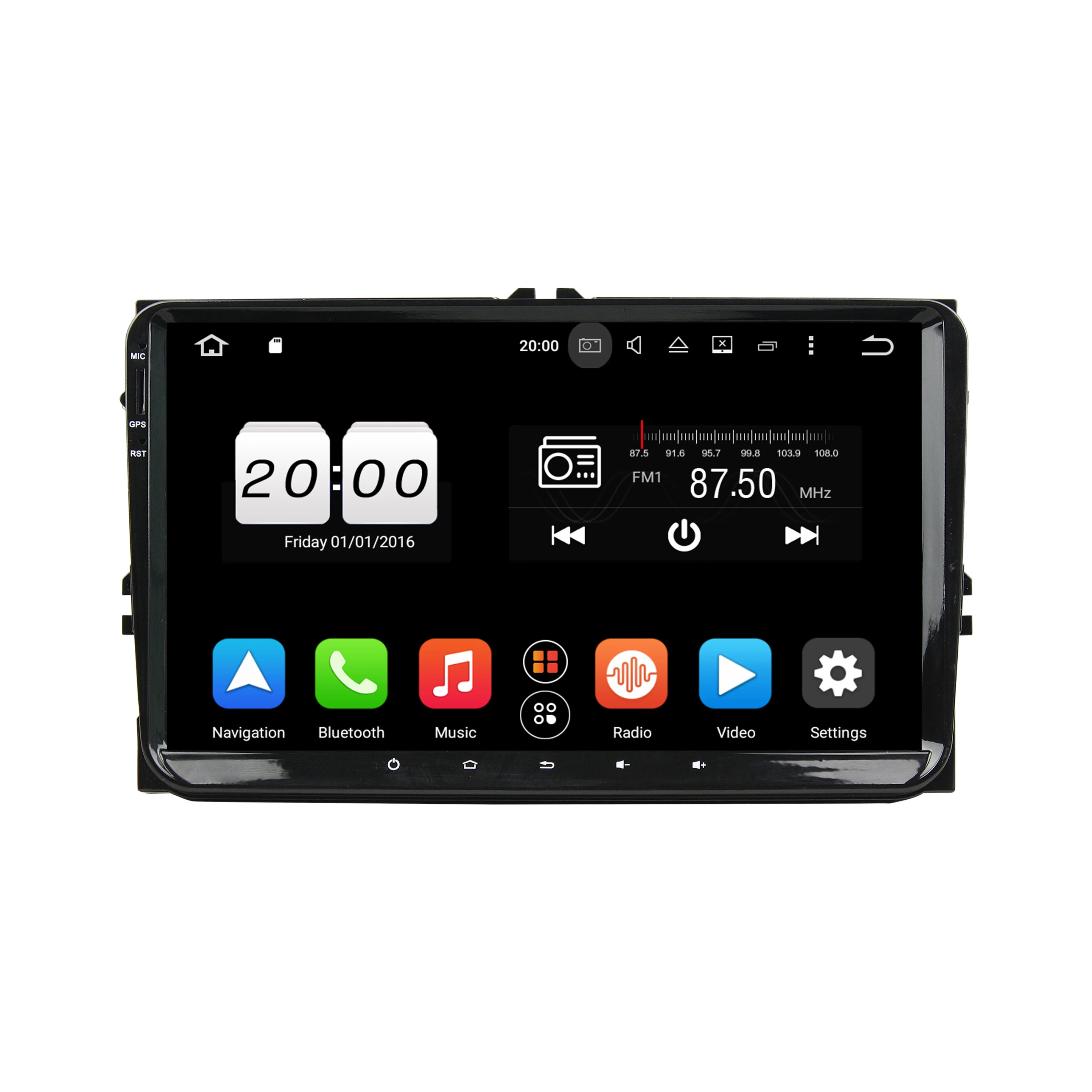

9" Android 10.0 PX6 Car Multimedia Player 6 Core For Volkswagen For VW universal Radio Audio Stereo 4+64GB Voice Control DSP