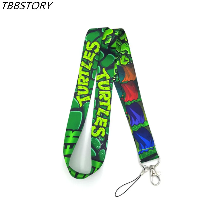 

100Pcs Turtle Cartoon Pattern Mobile Phone Straps Neck Strap Lanyard For Keys Name ID Card Badge Holder Hang Rope