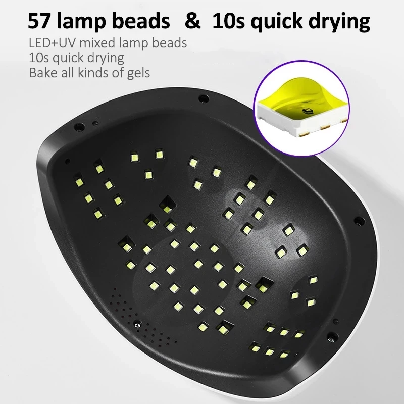 SUNX8 Max 150W LED Lamp Nail Dryer 57 LEDs Two Hand UV Ice Fast Curing Gel Polish Machine Auto Sensor Manicure Tools | Красота и