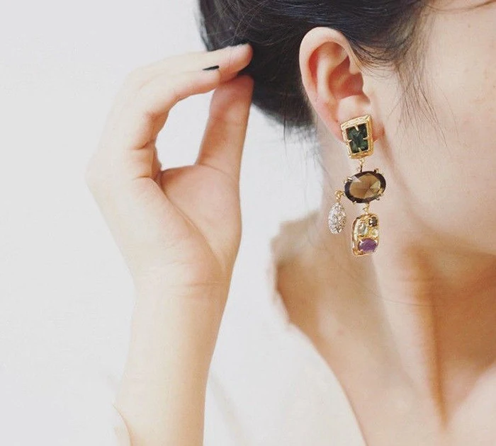 Нестареющие чудо латунные хрустальные серьги клипсы в виде люстры без отверстий