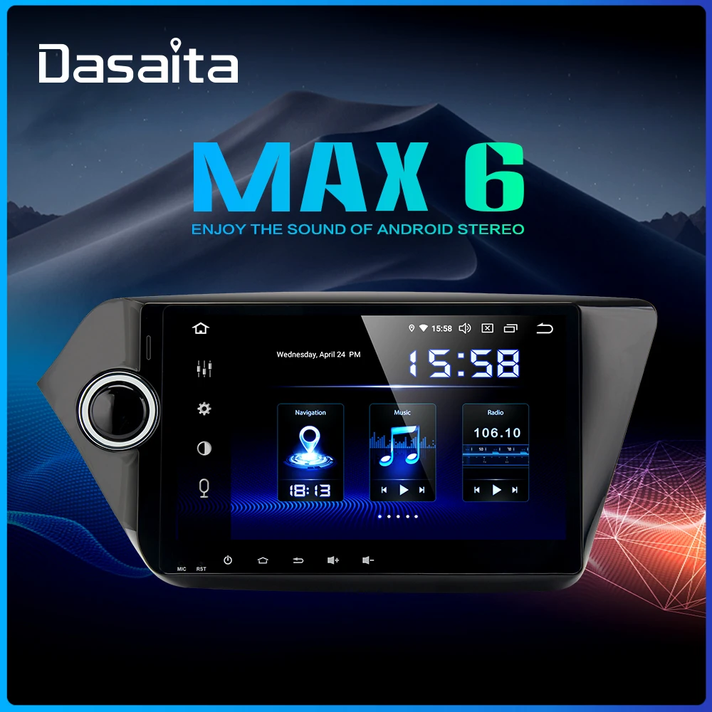 Dasaita " ips автомобильный Android 9,0 2 Din радио gps для KIA K2 Rio 2012- Bluetooth DSP автомобильный аудио 64 Гб rom