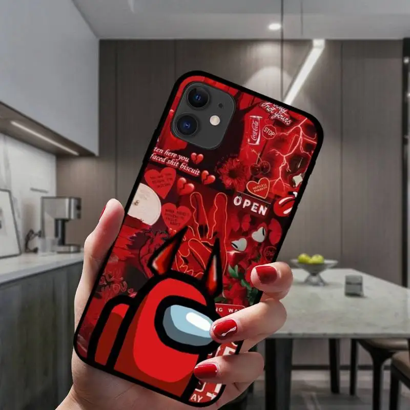 

ZFGHSHYQ Us Game Among Soft Cover Phone Case For IPhone 6 6s 7 8 Plus X Xs Xr Xsmax 11 12 Pro Promax 12mini