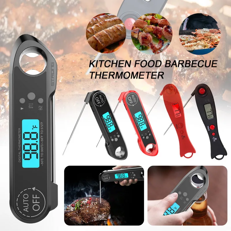 Цифровой термометр с зондом Складная еда барбекю печь для мяса складной Кухонный