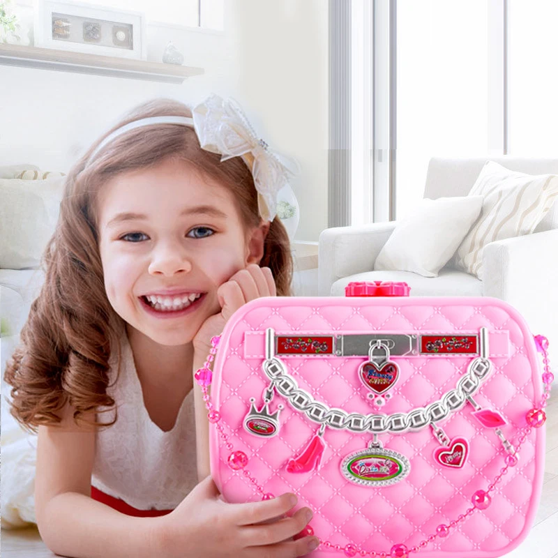 Лидер продаж, набор косметики для девочек, экологичные игрушки, набор для макияжа для детей дошкольного возраста, детская игрушка для красоты, косметическая походная коробка для девочек