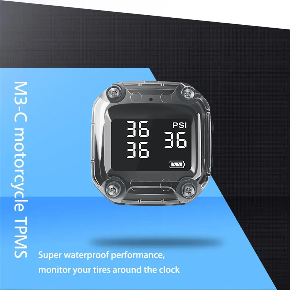 3-колесный точный монитор давления в шинах мотоцикла USB быстрая зарядка