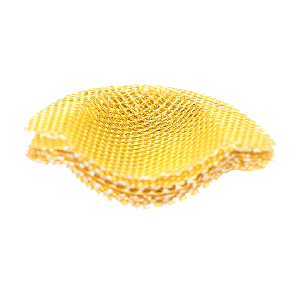 

16pcs/8pairs Dental Lab Denture Materials Golden Mesh Metal Upper and Lower Palatal Reinforcement For Acrylic Partial Denture