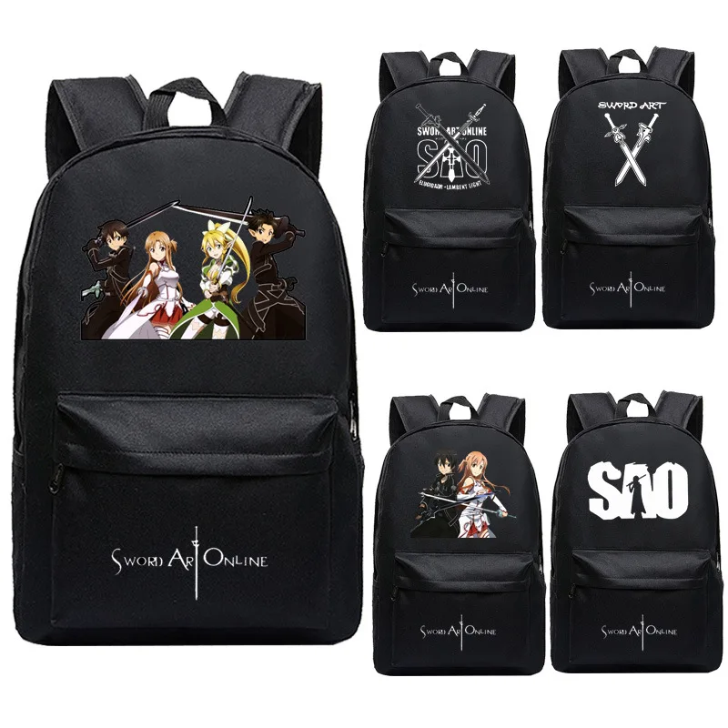 Школьная сумка через плечо Sword Art Online SAO рюкзак для косплея дорожный ноутбука