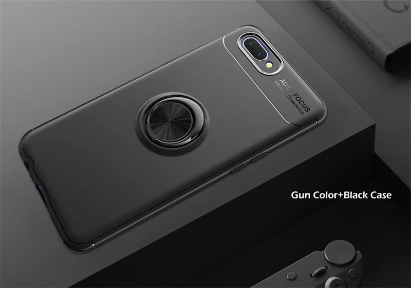 Black Чехол a3s для OPPO A3s, чехол 3в1, полная защита корпуса, твердый Роскошный чехол на заднюю панель для OPPO A3S, чехол для телефона s, Ультратонкий чехол - Цвет: Black