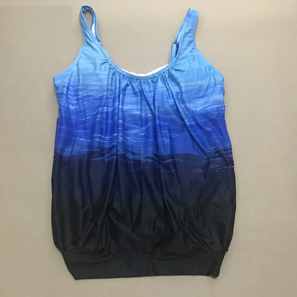 Одежда для плавания танкини женский купальный костюм женщин большой топ в стиле