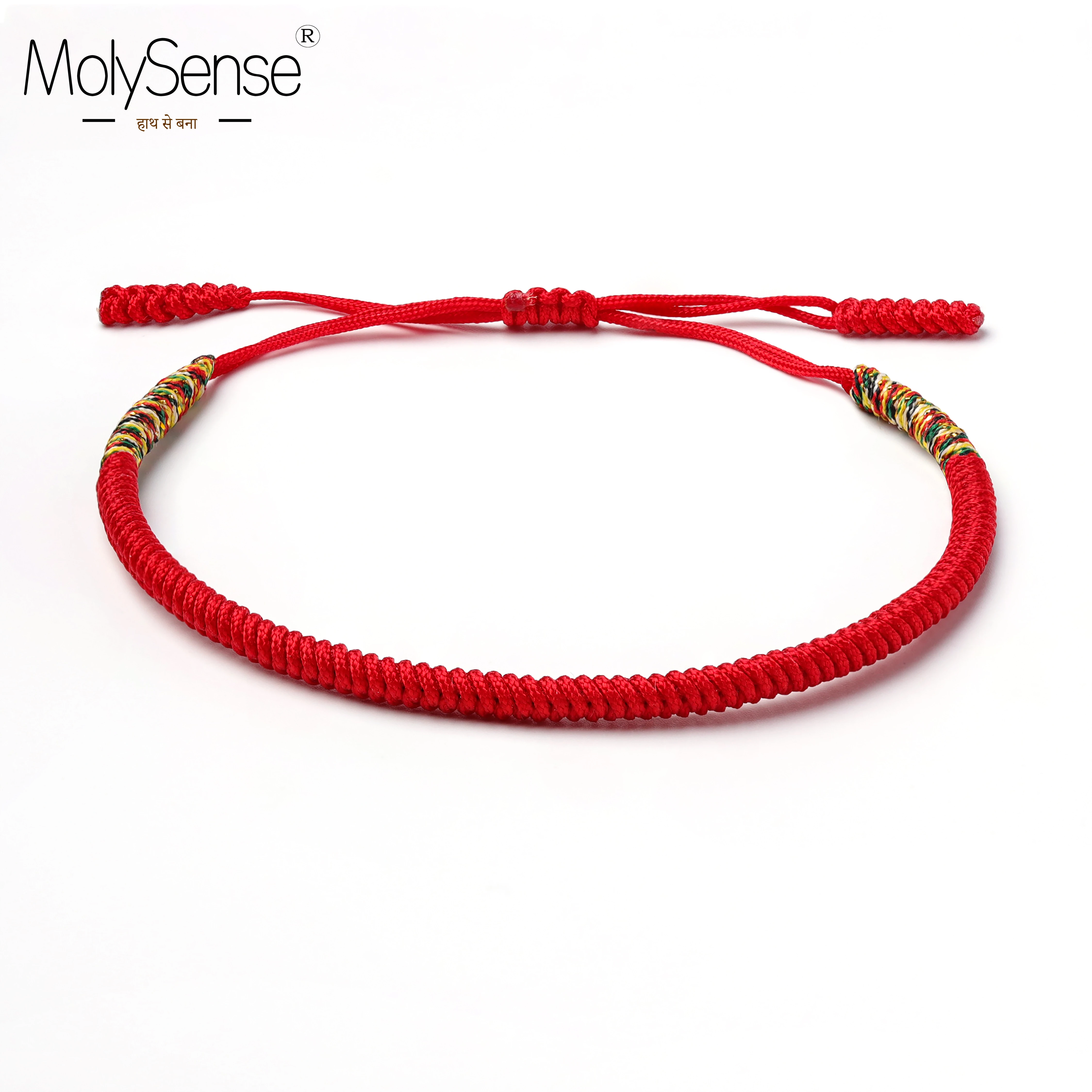 

MolySense Tibetan Buddhist Love Lucky Charm Tibetan Bracelets & Bangles For Women Men Handmade Knots Red Rope Budda Bracelet