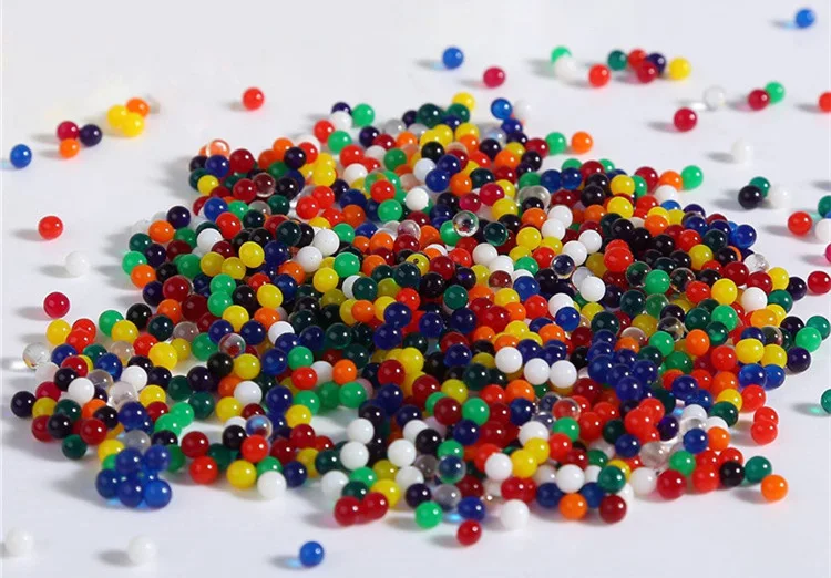 100pcs Plant Colorful Pearl Gel Ball Polymer Hydrogel Crystal Mud Soil Water Beads Grow Magic Jelly Wedding Home Party Decoratio - купить по