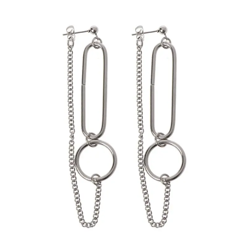 7 пар KPOP корейские ювелирные изделия серебряного цвета Длинная цепочка из