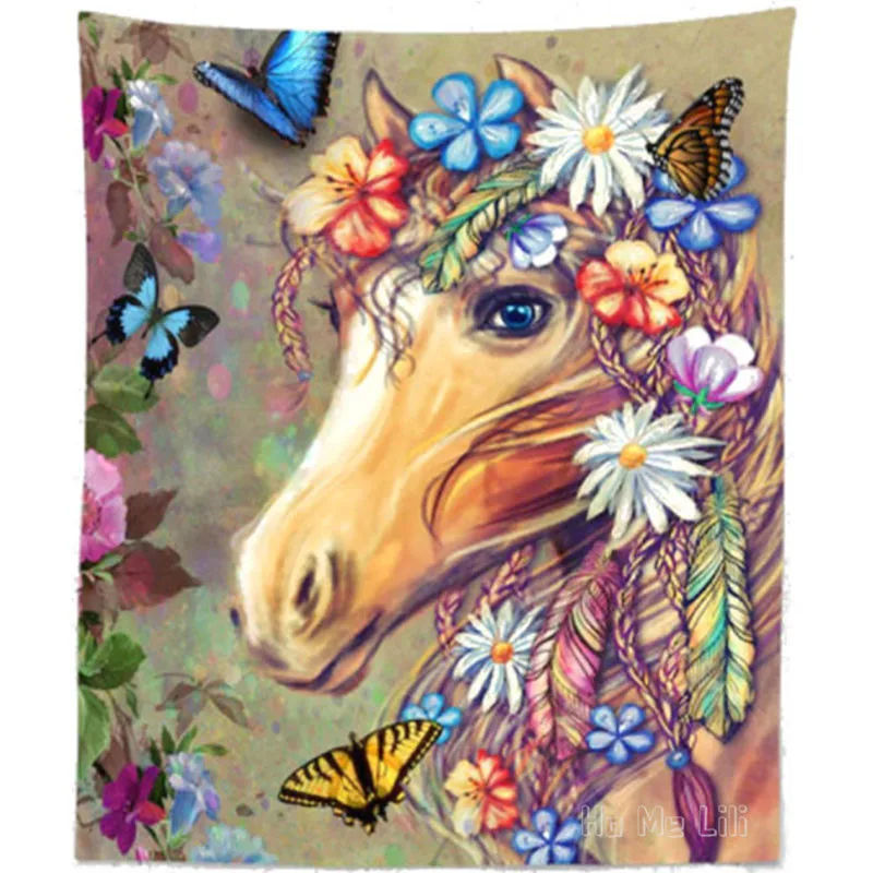 

Hippie Gypsy Horse Wall Tapestry