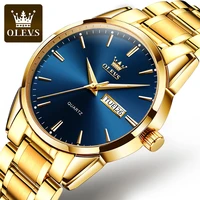 2021 new men watches top brand luxury gold stainless steel quartz watch men waterproof sport auto date relogio masculino 6898