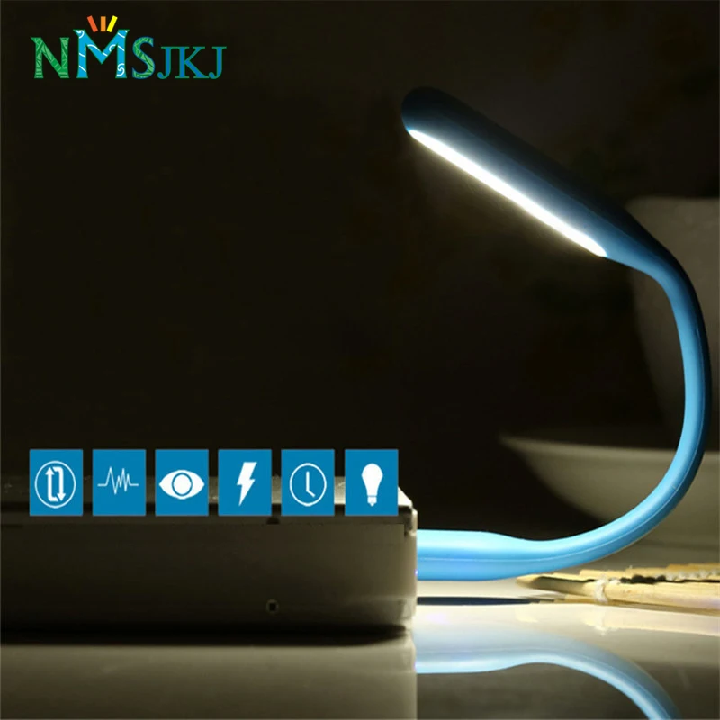 Гибкий USB светодиодный светильник портативная супер яркая маленькая лампа для