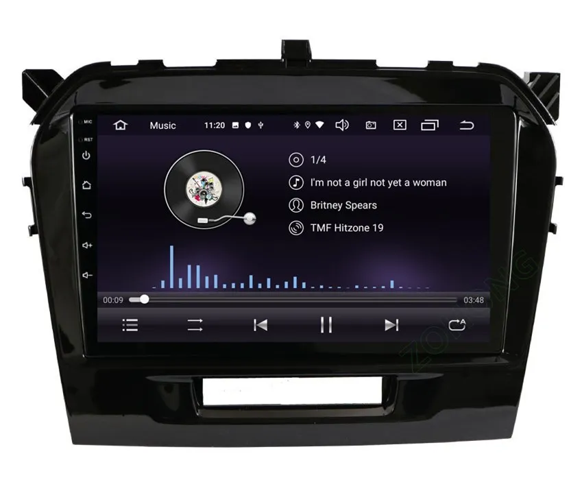 4G 2.5D RAM2Gb Android9.0 для Suzuki Vitara- автомобильный Радио мультимедийный плеер gps навигация Авторадио Стерео автомобильный dvd-плеер