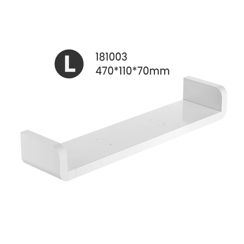 Bathroom Kitchen Storage Rack Waterproof Debris Wall Wall-Mounted Tray White Self-Adhesive Free Punching | Обустройство дома