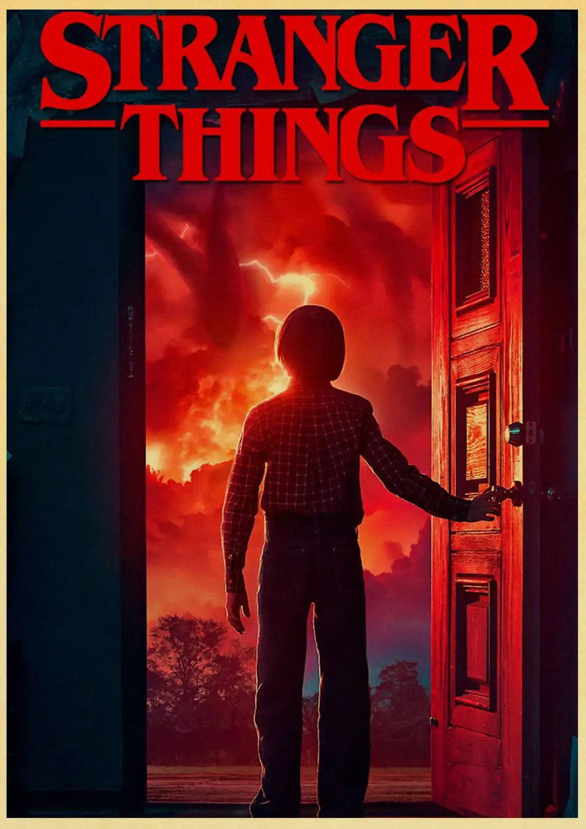 

Stranger Things 2 Retro Posters Wall Stickers Home Decoration TV Series Prints home art painting
