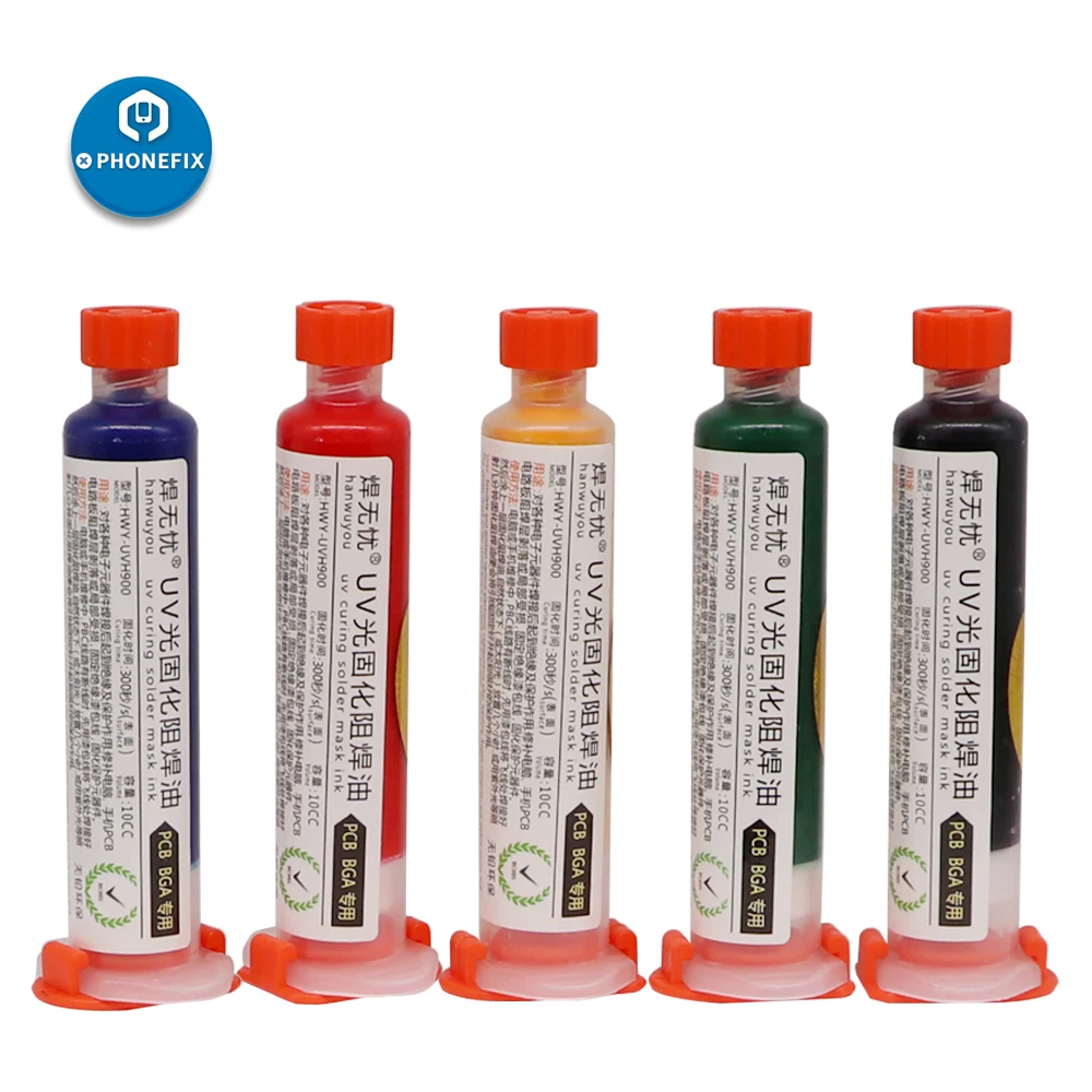 1 шт. флюс паяльной пасты УФ припой противостоит маска красный синий зеленый