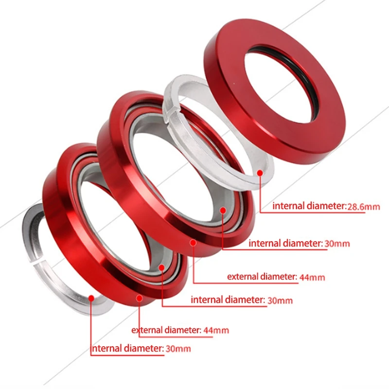 

44mm CNC Folding Mountain Bike Headset Internal Sealed Bearing Folding Bike Headset Bowl Series for SP8 SP18