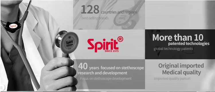 Spirit медицинское оборудование тип сердца профессиональный стетоскоп одна голова медицинская кардиологическая для врача медсестры ветеринар нагрудная часть
