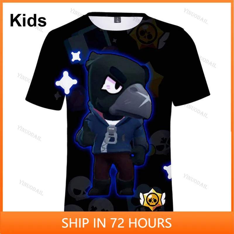 

Sandy Max WEREWOLF LEON and Star, Carl Shoot Game 3D Tshirt Clothing Shirt Children Crow Shoot Kids Leon Child Tops Boys Girls