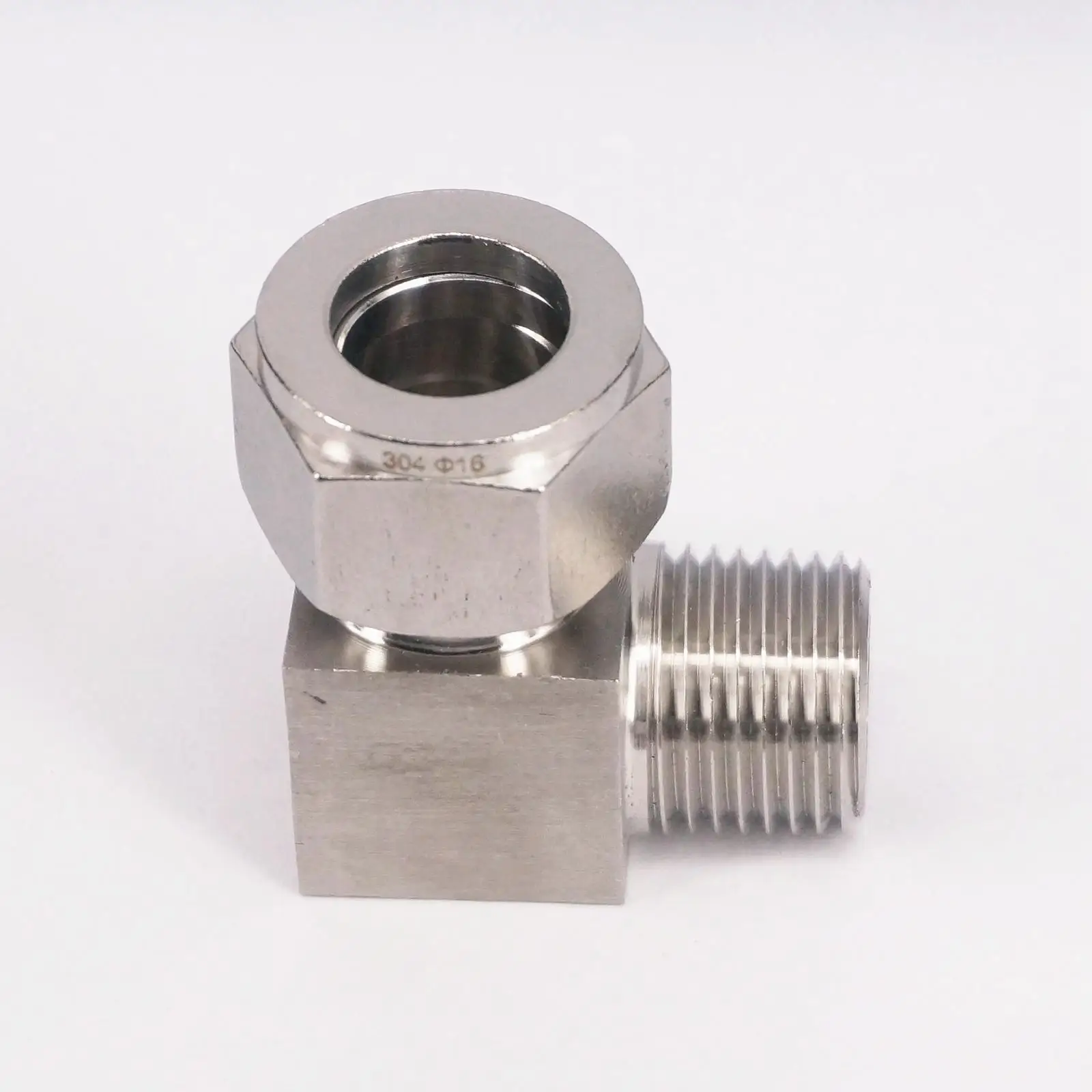 Подходит для труб O/D 3/4/6/8/10/12/14/16/20 мм-1/8 &quot1/4&quot 3/8 &quot1/2&quot BSPT колено 304 Нержавеющая