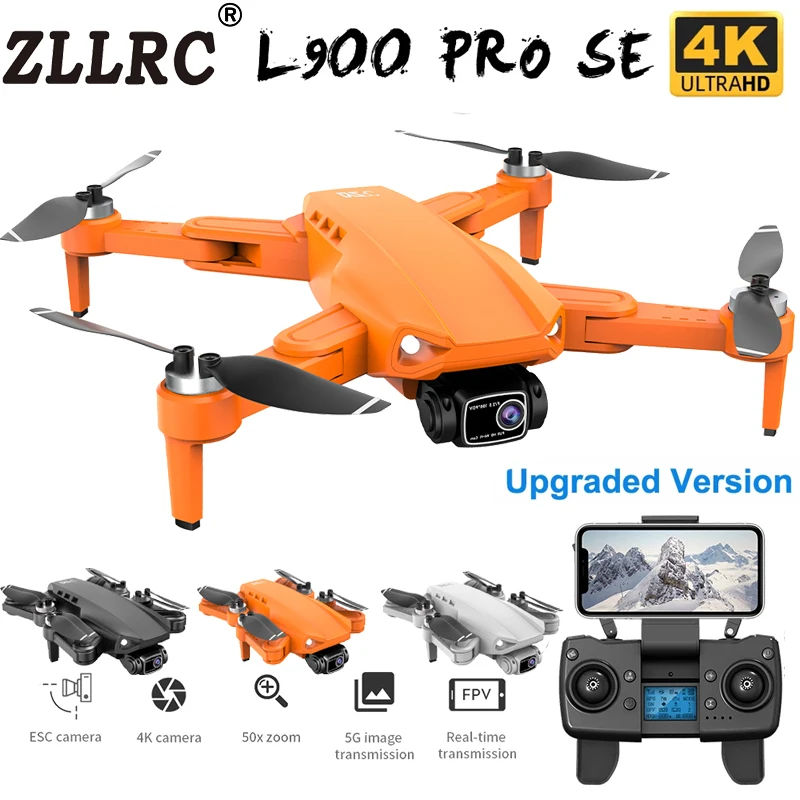 Складной Квадрокоптер ZLLRC L900 PRO SE с GPS и камерой 4K | Игрушки хобби