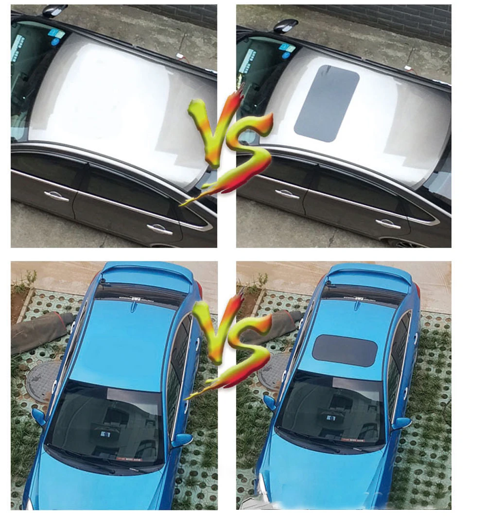 8Car люк модифицирована моделирование люк панорамный люк пленка для крыши персонализированные наклейки поддельные наклейки на люк 80*40