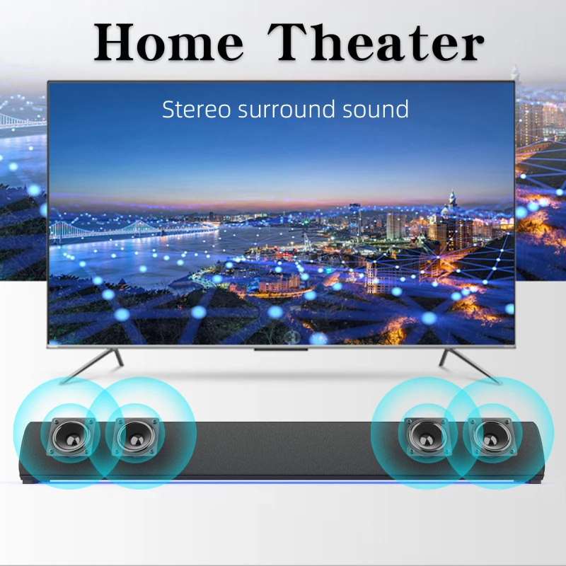Computer Speaker Soundbar Wireless Loudspeaker USB Power Column Bluetooth-Compatible With Microphone For PC TV Hot Sale | Электроника