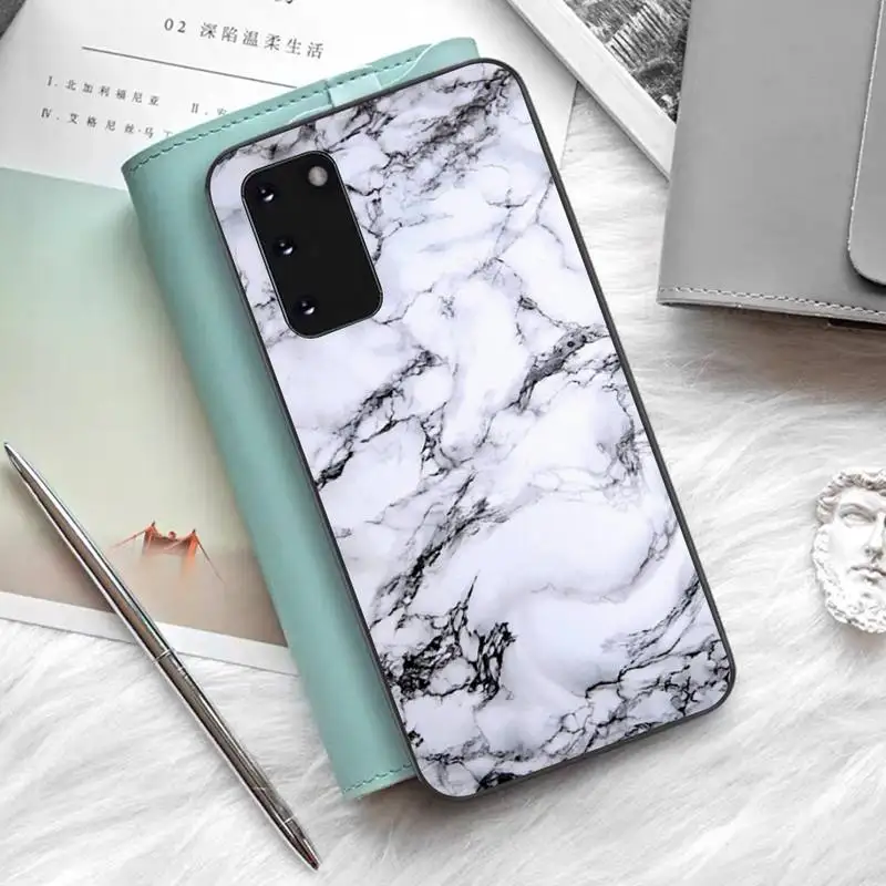 TOPLBPCS мраморный роскошный уникальный чехол для телефона Samsung S6 S10 5G S7 EDGE S8 S9 S20 PLUS