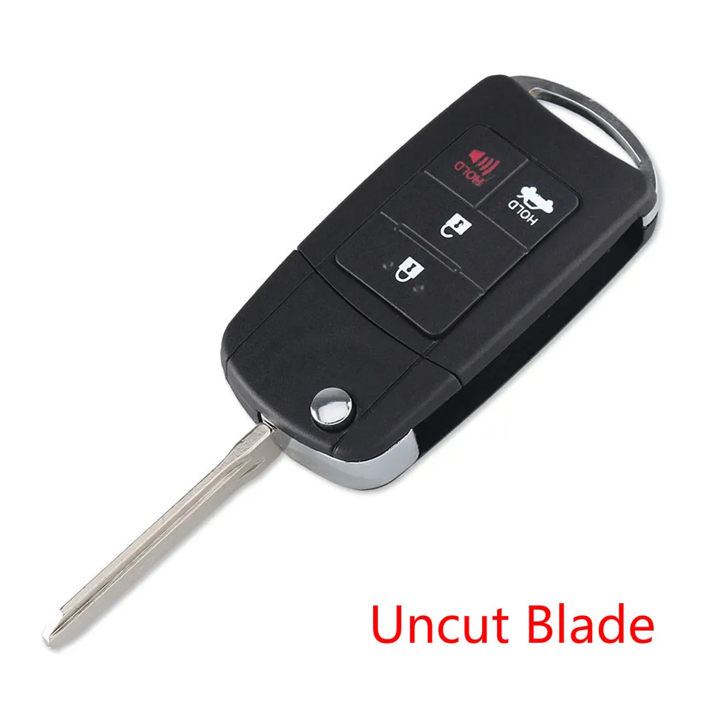 Uncut Blade KEYYOU Uncut/Cut Key TOY43 лезвие модифицированный Флип складной пульт дистанционного ключа оболочки для TOYOTA eiz Corolla Camry RAV Fob чехол - Количество кнопок: Uncut Blade