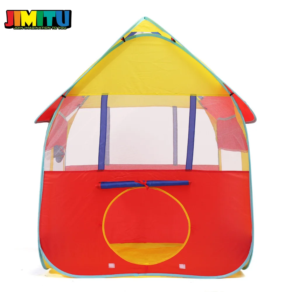 Забавная детская игровая палатка JIMITU домашняя складная игрушка для кемпинга