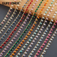 gufeather c233diy chainpass reachnickel free18k gold platedcoppernatural stonediy bracelet necklacejewelry making1mlot