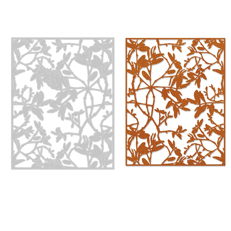 

Metal Cutting Dies Rectangle Square Frame Flowers To DecorateFor DIY Scrapbooking Embossing Album Paper Cards Dies 2021New