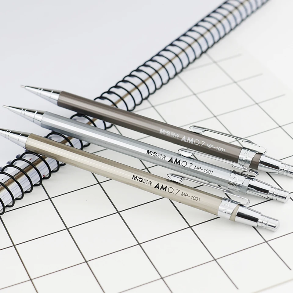 Карандаш автоматический металлический 0 5/0 7 мм 2 шт./лот|m&g mechanical pencil|mechanical pencilquality