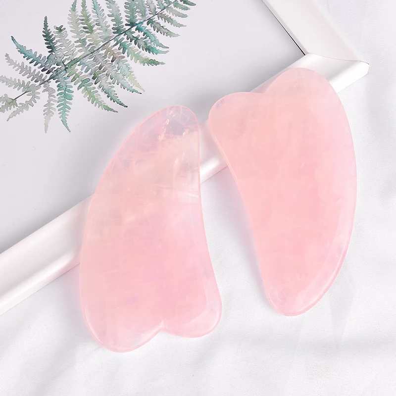 Массажер для тела Guasha 2 3 шт. массажер из натурального розового кварца скребок